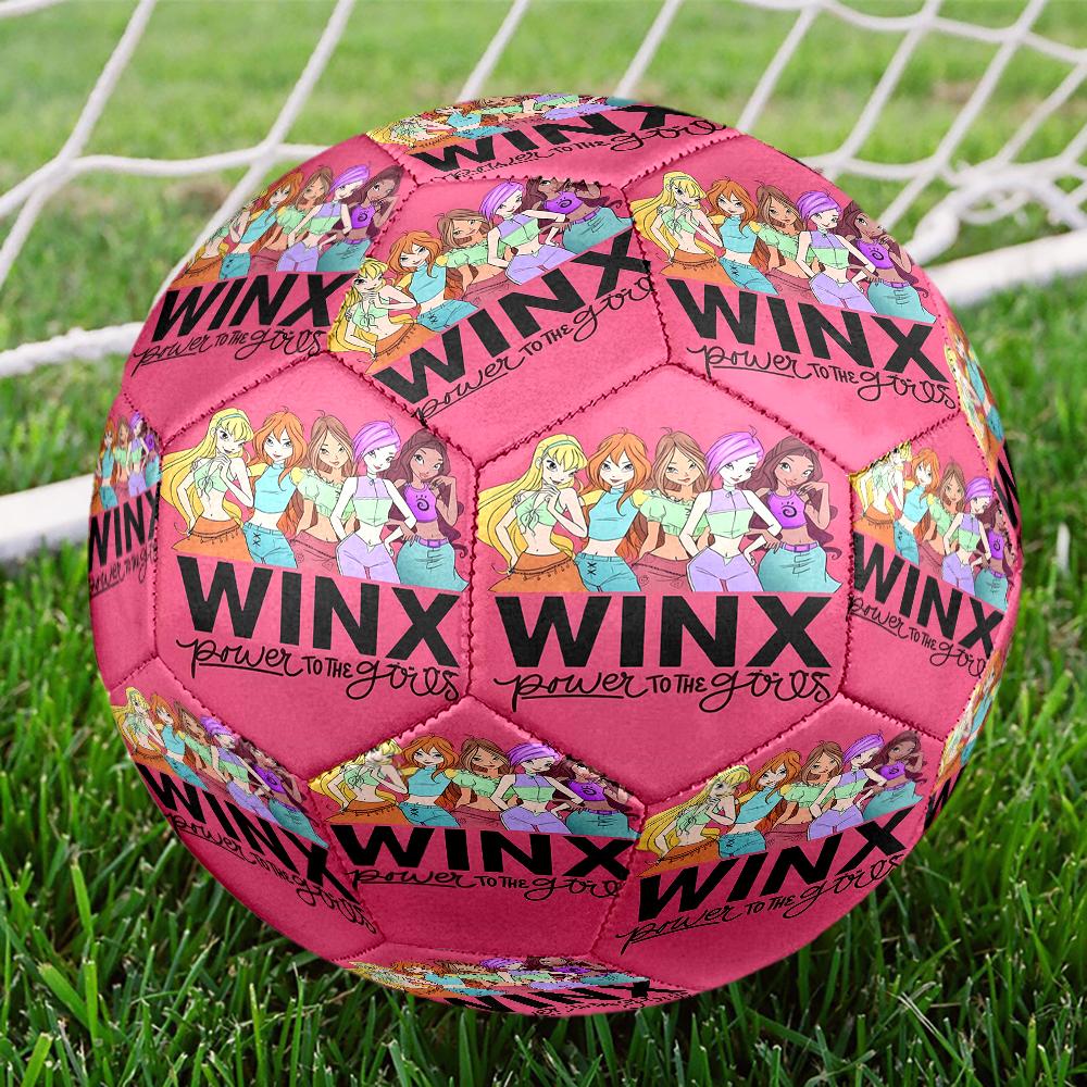 Pallone da Calcio Winx Club Taglia 5, Adatto per Partite Indoor e Outdoor, un Regalo Adatto a Tutti.