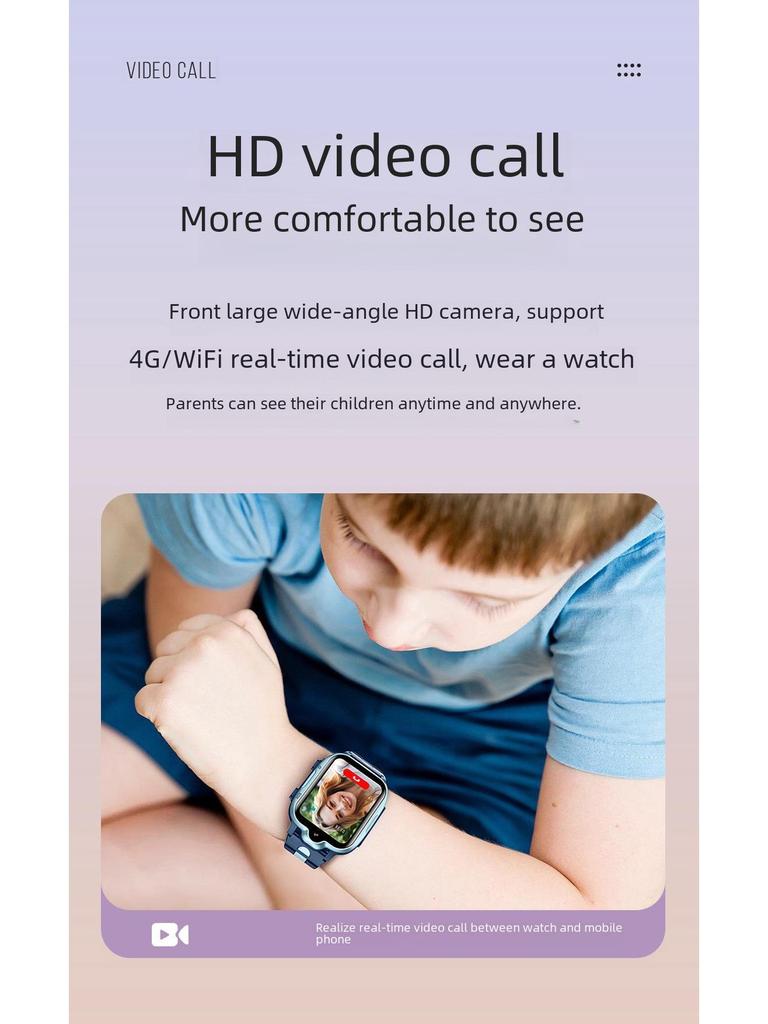 K15H Kids' 4G GPS Phone Watch: Waterproof, Video, Call & Photo Capability