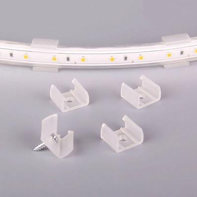 100Pcs 220V Flexible COB LED Strip Fixed Clips Lamp Holder Fitting Plastic Light Mounting Buckle 8-20mm 5050/5730/2835