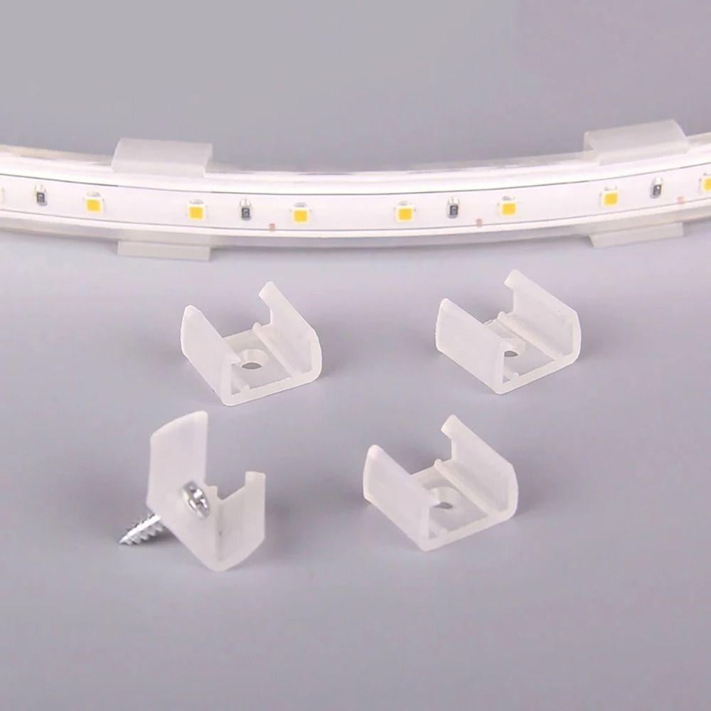 100Pcs 220V Flexible COB LED Strip Fixed Clips  For Fixing 2835 Neon Light