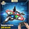 S98 RC Plane Remote Control Aircraft Toy Foam Fixed with Light Height Stunt Four-axis Combat Drone Toys for Kids Christmas Gifts