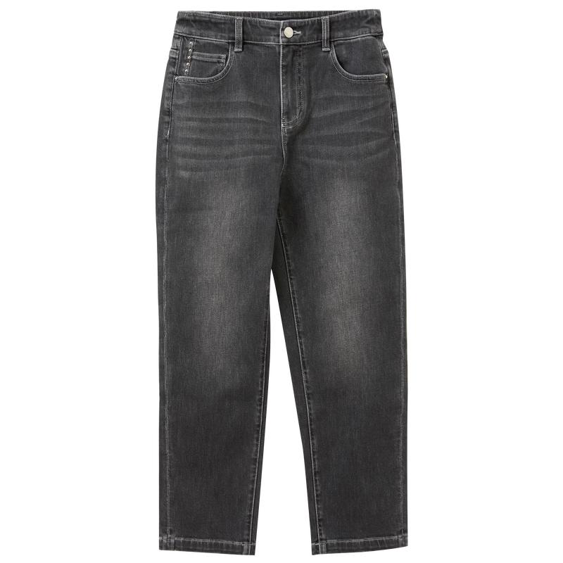 Sancai 2026 Summer High-Waist Slimming Cropped Jeans S