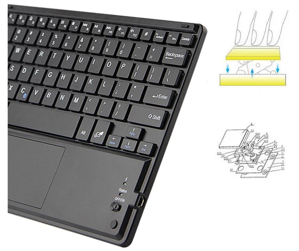 Wireless keyboard bluetooth touchpad for samsung apple lenovo xiaomi