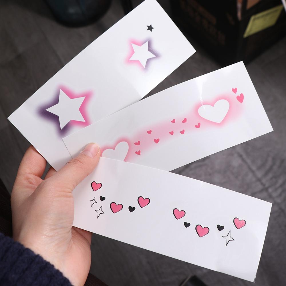 Disposable Decorative Stickers No Irritation Temporary Tattoo Sticker Blush Face Patch Make Up