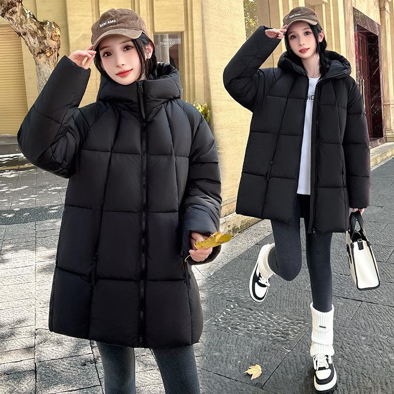 Women's New Hooded Cold Windproof Lightweight Thickened Fluffy Warm Loose High-quality Fabric Leisure Sports Cotton Clothing
