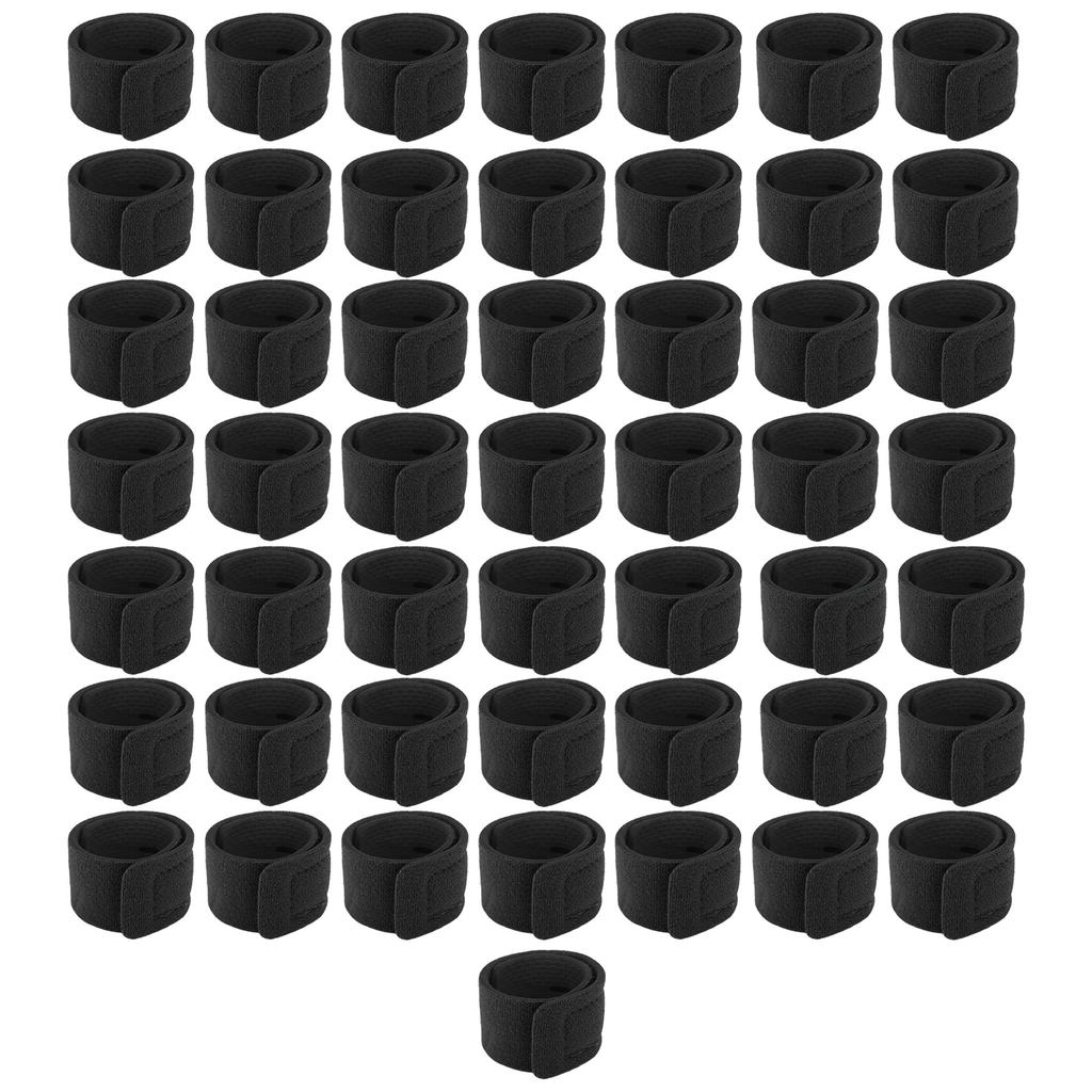 50 stk Fiskestenger Belte Elastiske Stropper Fiskeredskap Bånd Kabel Baitcasting Spinnstang