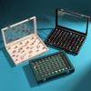 100 Slots Jewelry Rings Display Organizer Case Gift Holder Earrings Storage Box Jewelry Accessories