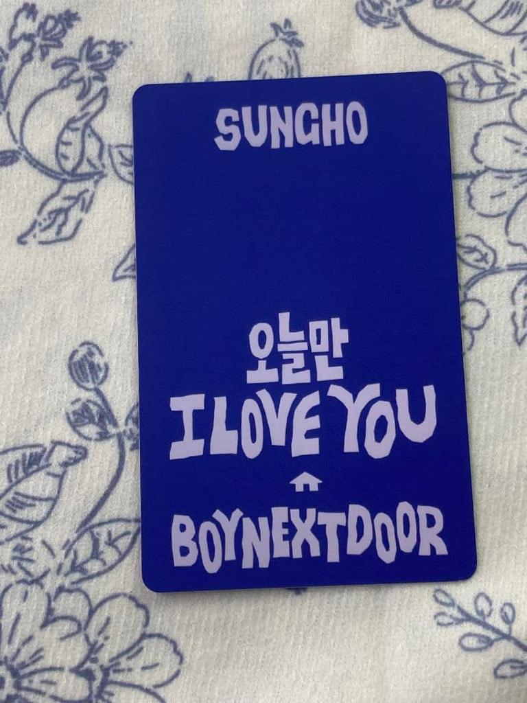 [USED] BOYNEXTDOOR LINE music prize Bonekudo Seonho trading card