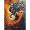 Hinduismus Göttin Kali Poster Hindu Mythologie Drucke Leinwanddruck Vintage Wandkunst Bild für Wohnzimmer Heimdekoration