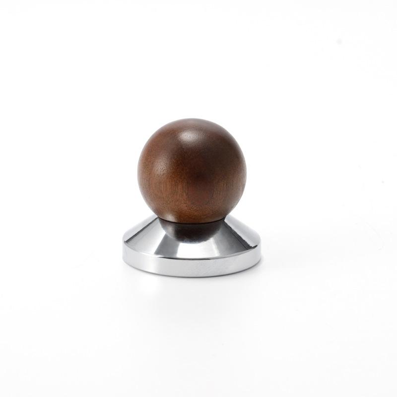 51/53/58mm Coffee Tamper Coffee Distributor Walnut Mini Tamper Espresso 58 Filling Hammer Coffee Accessories
