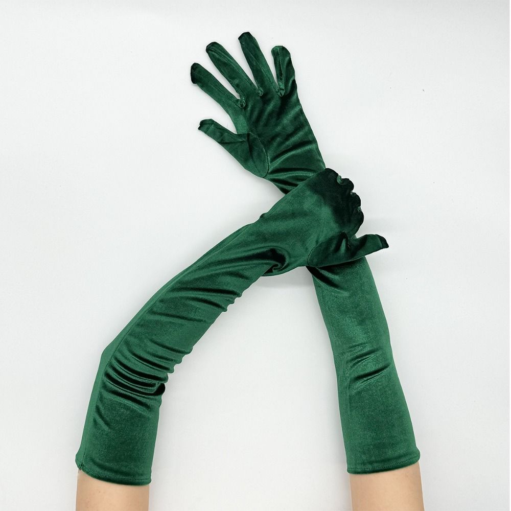 Cosplay Party Gloves Plush Etiquette Mittens Elegant Long Gloves  Girl