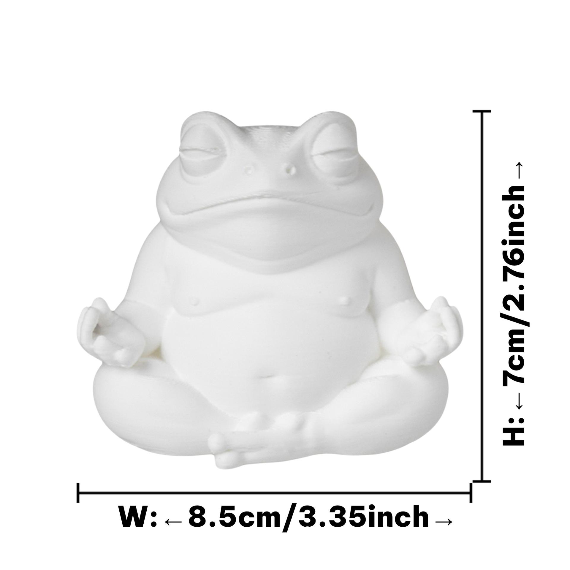 

Halloween Home Decoration Small Ornaments 3D Printed Funny Yoga Meditation Frog Toy Model Cute Little Frog Creative Gift