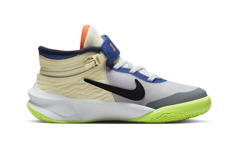 Nike Team Hustle D 10 FlyEase PS 'White Multi-Color' FB1881-101