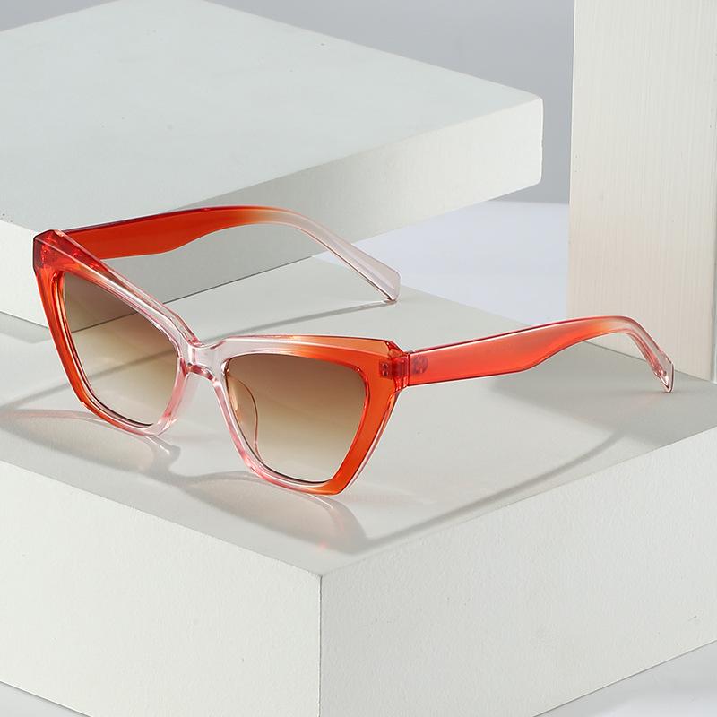 Cat'S Eye Sunglasses, Personalized Candy-Colored Glasses, Versatile Sunglasses For Women