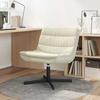 Swivel Chair Cream 63 x 75 x 76 cm PU