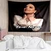Benutzerdefinierter Name Laura Pausini Druck Wandteppich, Hintergrund, Einfache Montage, Ideal für Schlafzimmer, Büro & Wohnzimmer, mit Ästhetischer Wanddekoration zum Aufhängen.