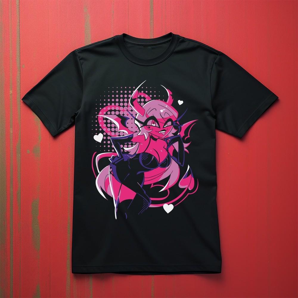 

Verosika Cute Heart shirt adult anime tv show t-shirt Animated Hotel Musical Top 4XL