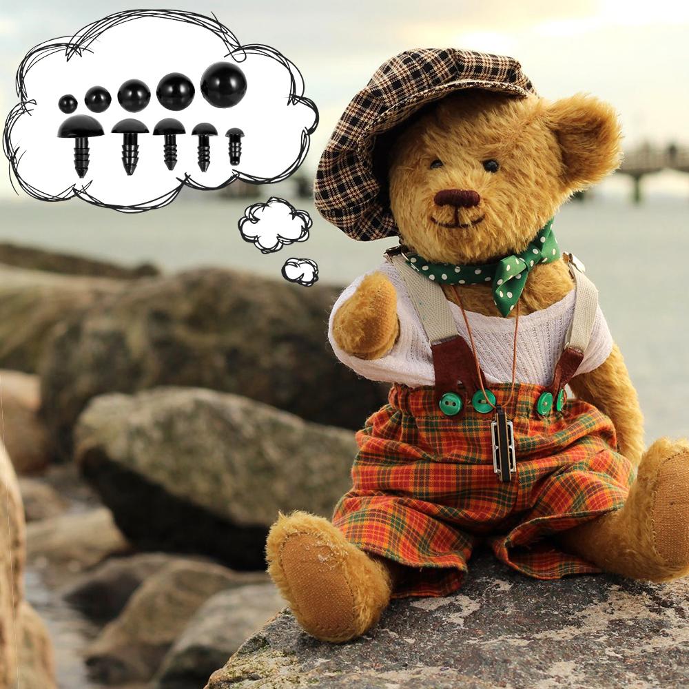 Plastic Safety Eyes and Noses For Toys Doll Crafts Teddy Bear Dolls Soft Crochet Toy Making Stuffed Animal Amigurumi Accessories