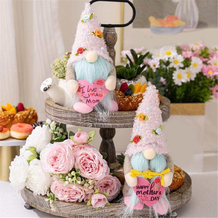 Mother Day Gnome Decorations Swedish Tomte Stuffed Gnome Plush Dwarfs Doll Gnome
