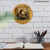 Aluminum Retro German Biker Wall Sign, "You Don't Stop Riding When You Get Old" Metal Plaque, Ideal for Motorcycle Lovers, Father's Day & Bar Decor