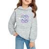 Kids' Long Sleeve Loose Pullover Letter Print Drawstring Hooded Sweatshirt