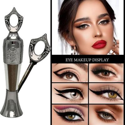 2G pulver eyeliner 6 färger Långvarig Vattentät Naturlig fläcksäker Bärbar Dam Eyeliner Penna Flickor Ögonsminkverktyg