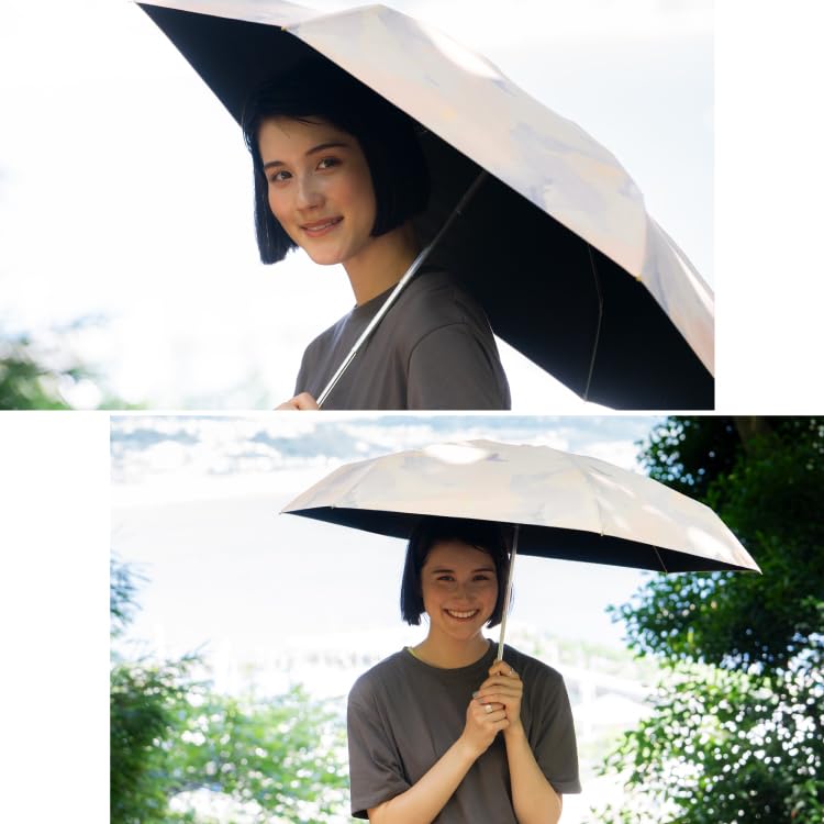 Mini Sun Blackout Pastel Light UV UPF Heat Suitable for Rain or Folding Umbrella for and Stylish and Cute for Product [2025] Wpc. Umbrella, Paint,