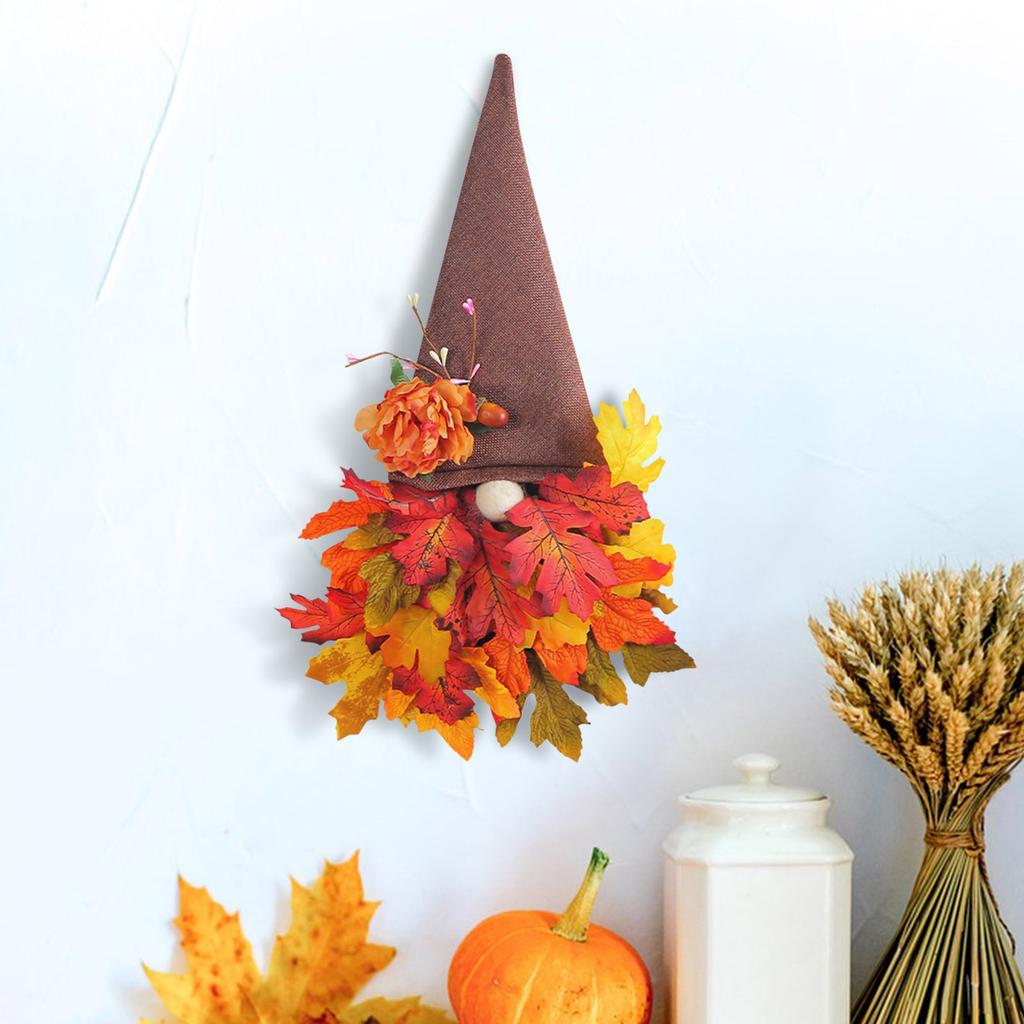 Autumn Dwarf Hanger Outdoor Garden Front Door Garland Welcome Decoration Front Door Hook