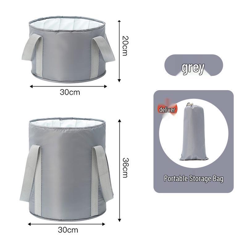 Portable Insulated Foldable Foot Bath Bucket - Travel-Friendly and Deep for Household Use