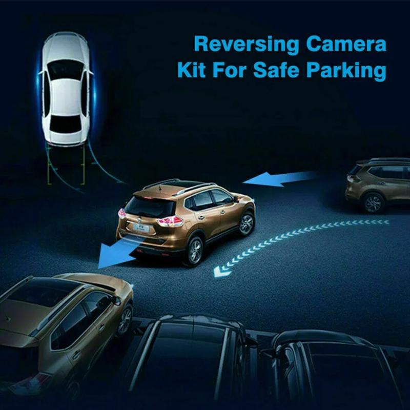 4/8/12LED European License Plate Rearview Camera Frame Reverse Backup Camera Night Vision for Truck Car SUV, Camper Pickup