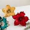 Christmas Poinsettia Glitter Flower Xmas Party Tree Decoration Brighten Up