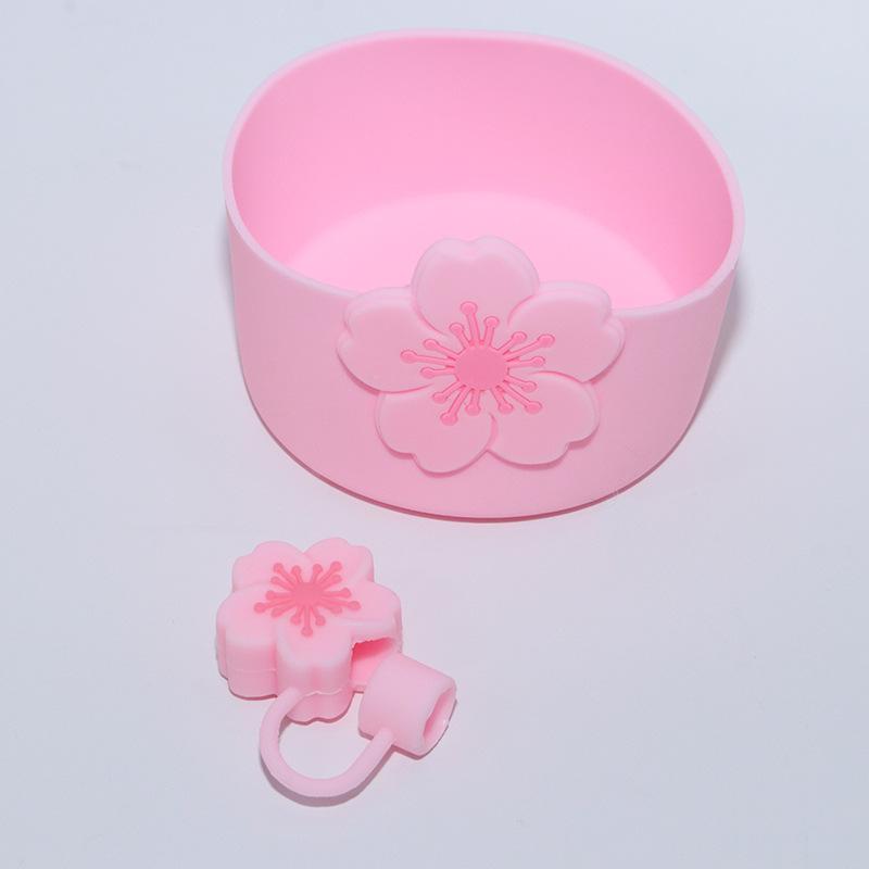 10mm Thick Cartoon Begonia Flower Straw Cap Dust Cover