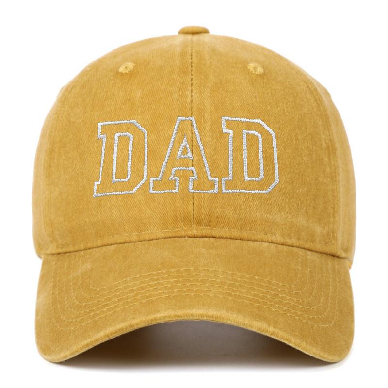 Dad Mom Embroidered Baseball Cap With Cotton Material For Summer Casual Style