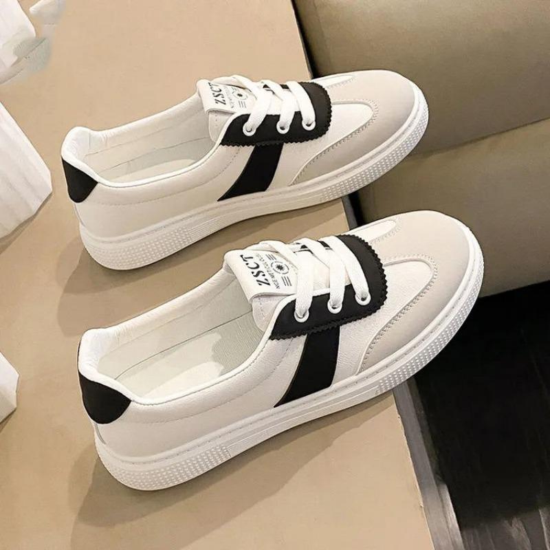 

Женская обувь на плоской подошве большого размера, летняя новая, неглубокие повседневные кеды, женская модная универсальная спортивная обувь 43 чёрный