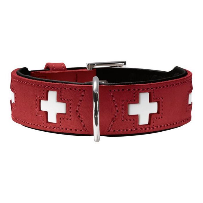 Collar - HUNTER - 41867 - 41-49 Cm - Red / Black - Stainless Steel