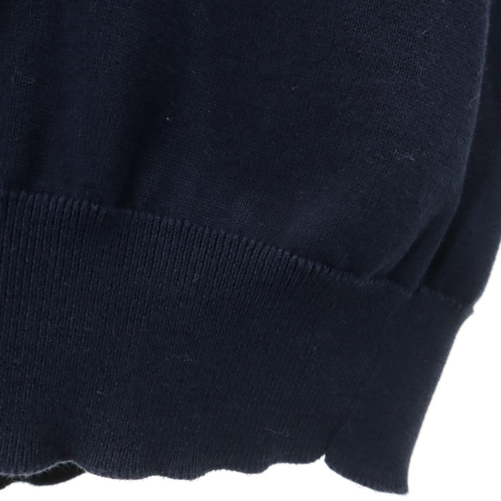 POLO RALPH LAUREN cotton Long sleeve V neck sweater M Navy knit Men's Used