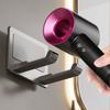 Adjustable Designs Wall Mounted Hair Dryer Storage Rack Craft from Sturdy Aluminum Alloy for Convenient Storage