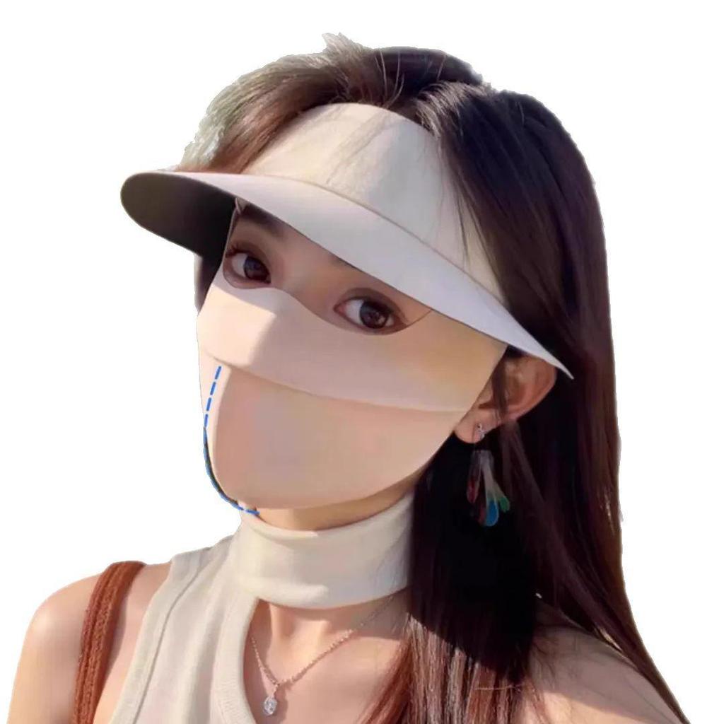 Solskyddsmask för hela ansiktet med UV-skydd - Andningsbar utomhus facekini