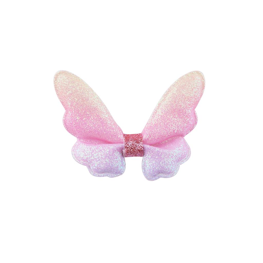 Glitter Mini Butterfly Hair Clips for Baby Girls Sparkly Colorful Hair Accessories Women Cute Small Tiny Clips Hair Accessories