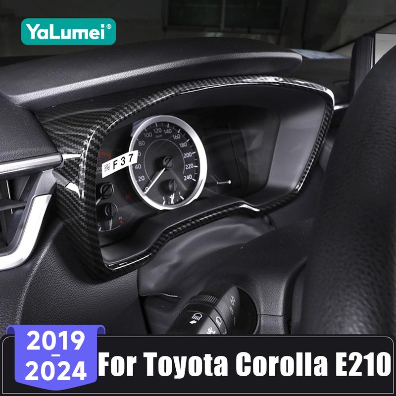 For Toyota Corolla E210 Hybrid 2019 2020 2021 2022 2023 2024 ABS Car Front Dashboard Panel Decorative Cover Sticker Trim Frame