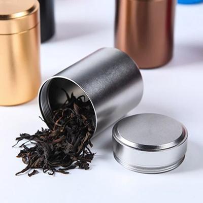 Tea Caddy Mini Aluminum Storage Boxes Sealed Coffee Powder Cans Tea Leaves Container Travel Tea Box