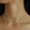 Less Is More Silver Flat Ball Necklace
