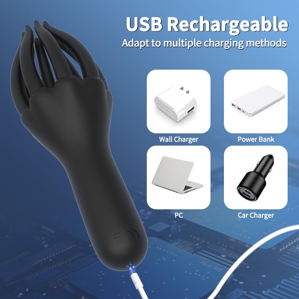 Glans Trainer for Men Vibrating Penis Oral Sex Masturbator Soft Fingertip Endurance Delay Exerciser Massage Vibrator Erotic Toys