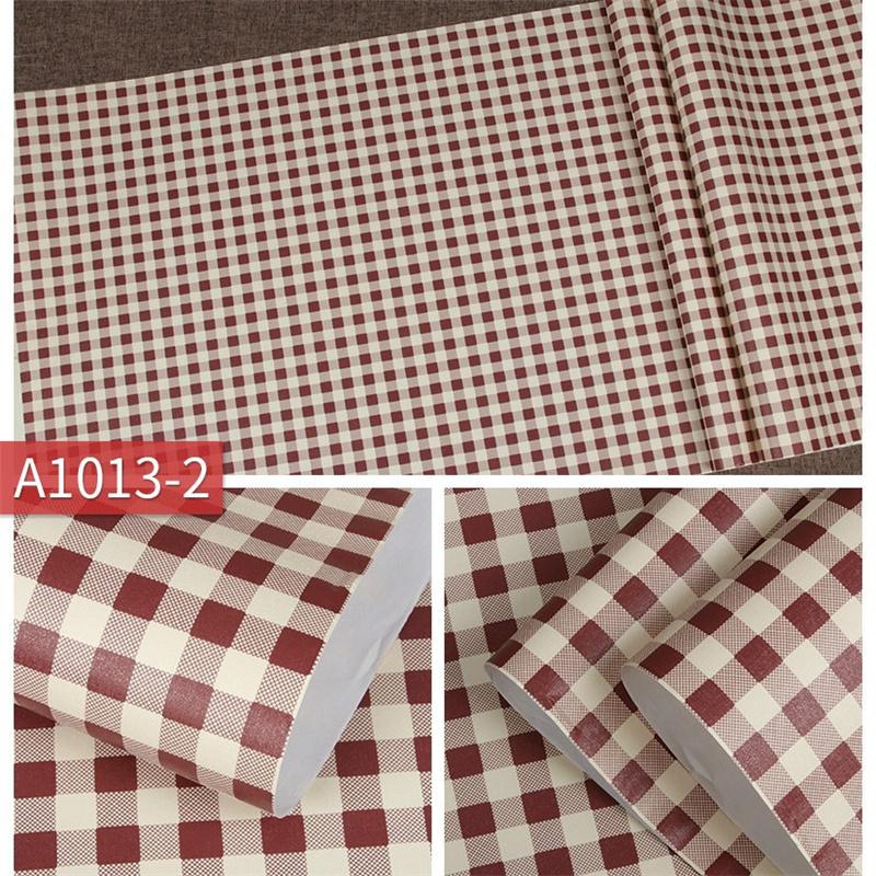 Simple 3D Stripes Self-Adhesive Waterproof Wallpaper Wall Decor Desk & Furniture DIY Removable Stickers