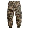 Men's Heavyweight Cotton Camo Jogger Pants - Loose, Multi-Pocket, for Autumn.