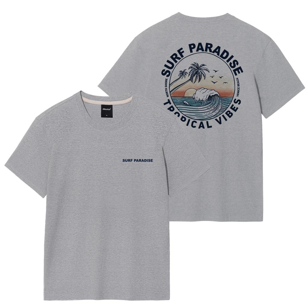 OKSTAR Surfing Venice Beach Short Sleeve T-Shirt (Type B)