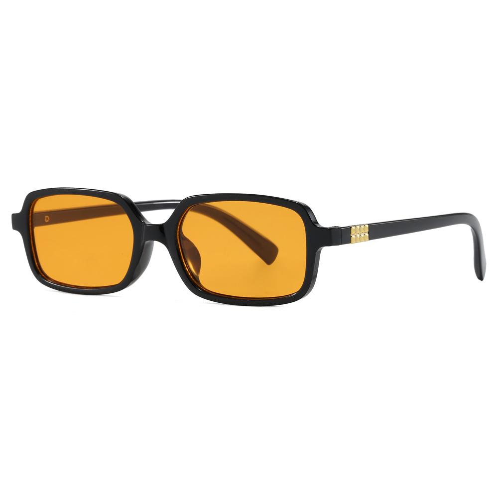 8065 Retro Square Sunglasses: Unisex Small Frame with Blue Light Blocking & Myopia Compatible