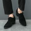 Man 6cm Height Increasing Platform Pointed Toe Business Dress High Heel Shoes Buckle Decorated Men Office Oxfords Big Size 37-46