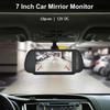 KTYDKP 7 Inch Car Rear View Camera with Mirror Monitor for Vehicle Parking Rervesing Camera with 7" TFT LCD HD Screen Universal