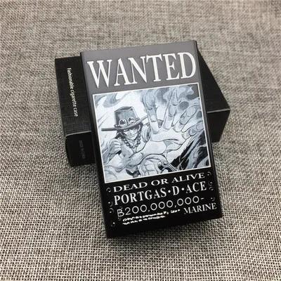 High Quality NEW One Piece Creative Cool Special Cigarette Case Monkey D. Luffy Zoro Nami Sanji Wanted Aluminum Alloy Cigarette Case